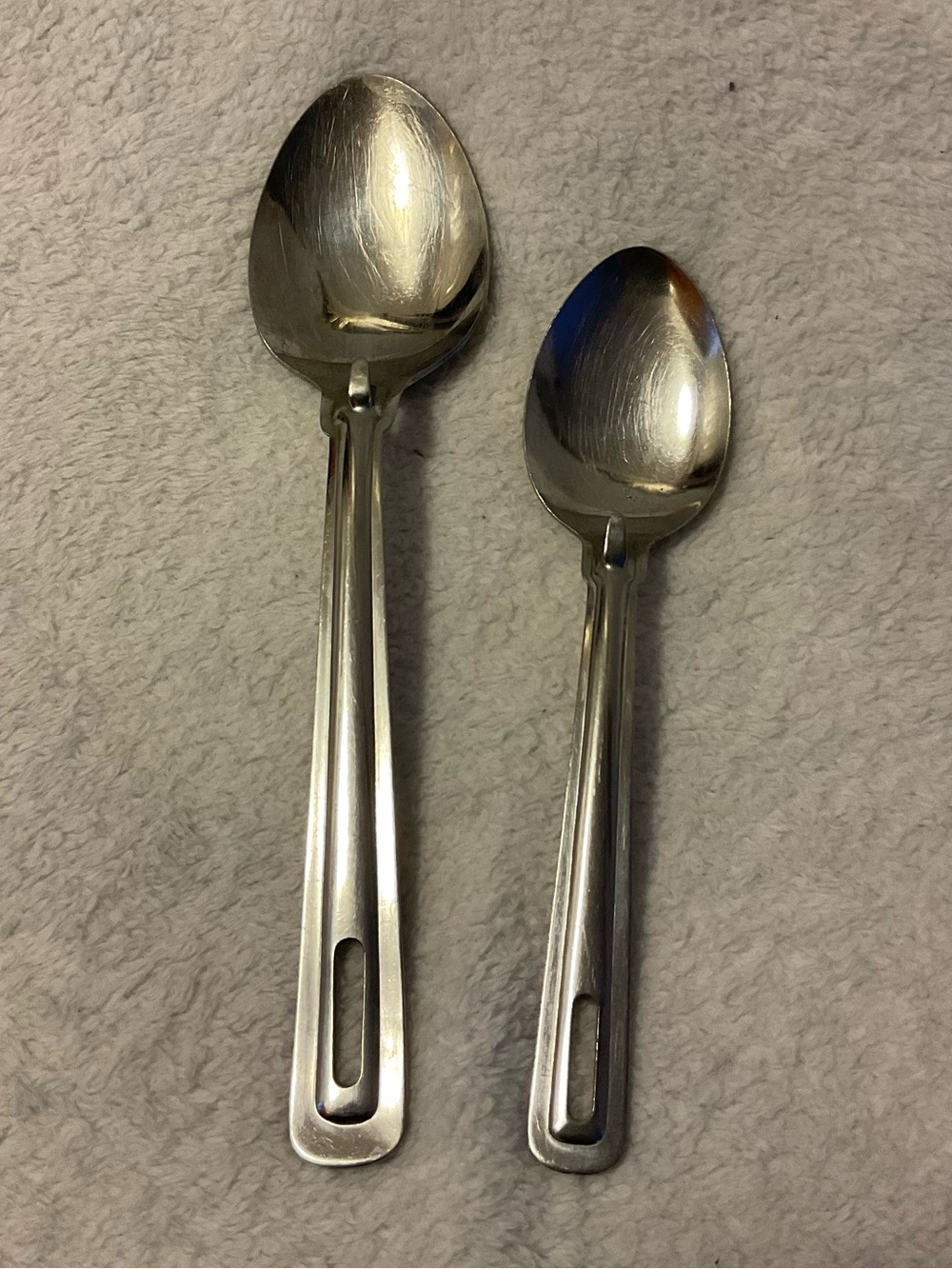 Stainless Steel Serving Spoons Vintage Japan